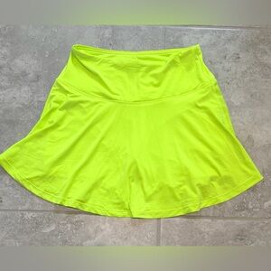Neon Lime Athletic Skort | Built-In Shorts | Size S | Like New
